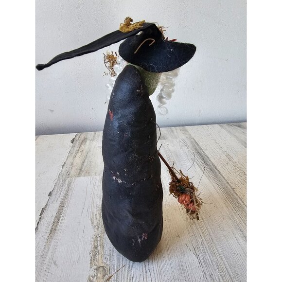 Shabby chic witch broom figurine statue decor plush - Picture 4 of 8